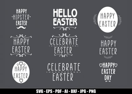 Easter SVG Bundle, Seasons SVG, Happy Easter Day, Festivals SVG, Easter Celebration SVG, Modern Holiday,  Cricut Files, Instant Download