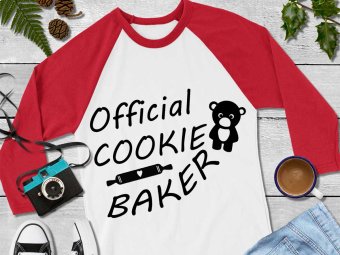 Official Cookie Baker SVG, Christmas SVG, Holiday SVG, Cricut Files, Silhouette Files, Digital Download