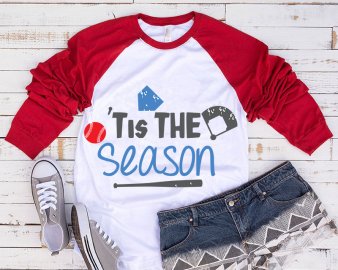 Tis the Season SVG,  Sports baseball, Baseball svg, dxf eps png, Silhouette or Cricut
