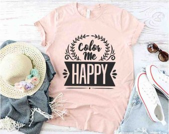 Color me happy SVG, Motivational SVG, SVG Files, Cricut file, Silhouette Studio files