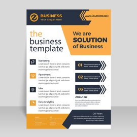 Premium free vector flyer design