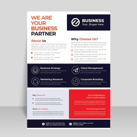 Professional business  flyer template