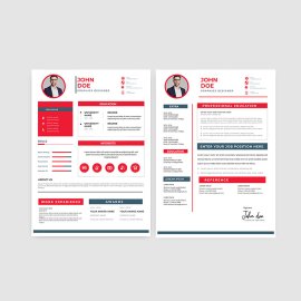Resume cv set template