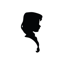 Frozen vector anna silhouette
