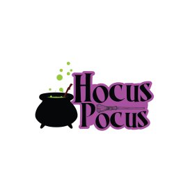 Hocus Pocus cauldron vector free