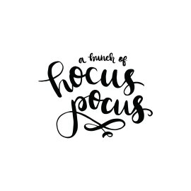 A bunch of hocus pocus calligraphy