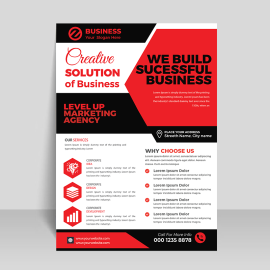 Business abstract poster design