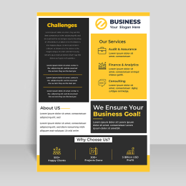Premium flyer template for free