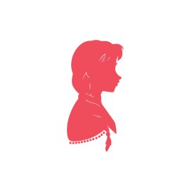 Free vector silhouette anna sideview