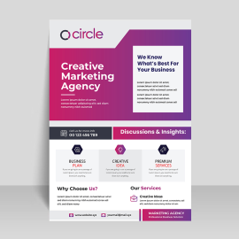 Aesthetic sophisticated flyer template for free