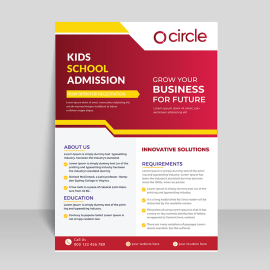 Simple flyer design template