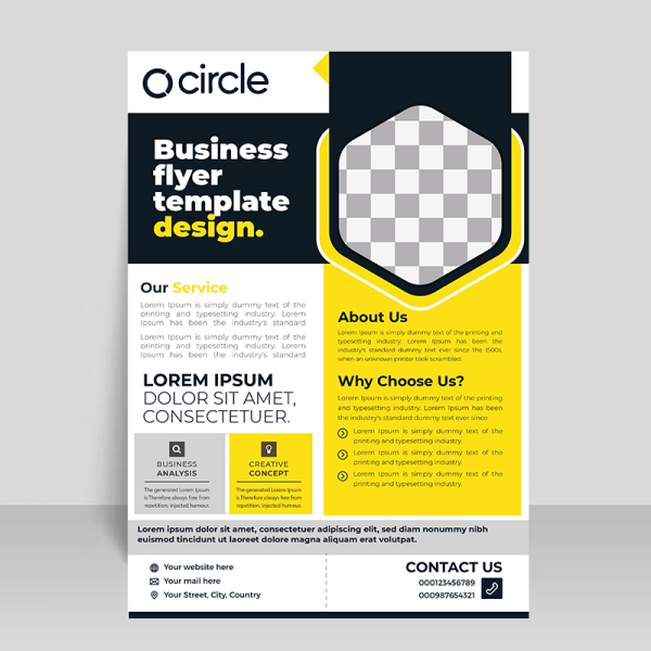 Free vector creative flyer or poster template - freepng
