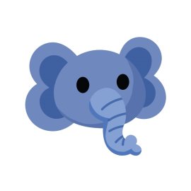Elephant vector cartoon, Elephant PNG, Elephant cartoon EPS