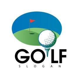 Free vector golf sports logo template png