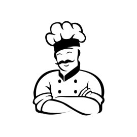 Free vector hand drawn abstract chef design png