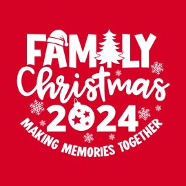 Free vector hand drawn family Christmas lettering 2024