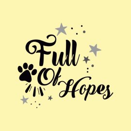 Vector Full Of Hopes Lettering Quote Poster