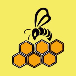 Bee Flying Cartoon Vector Icon Illustration
