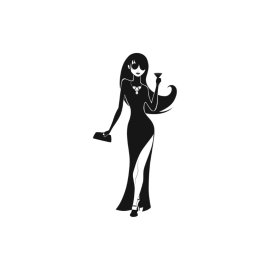 Glamorous Girl PNG Beautiful Curvaceous Women Holding Wine Glass Vector