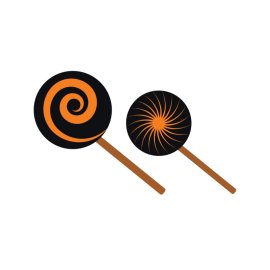 Lollipop PNG Black Color Vector Sweet Candies