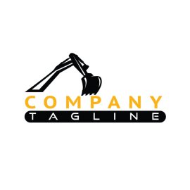 Construction Industry PNG Yellow Black Contruction Excavator Vector