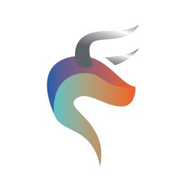 Gradient Bull PNG Colorful 3d Bull Silhouette Vector