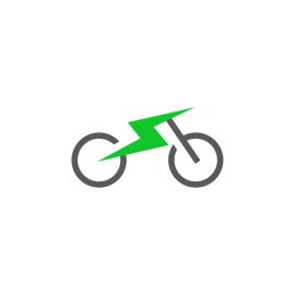 Free Vector Green Cycle Flat Icon Illustration