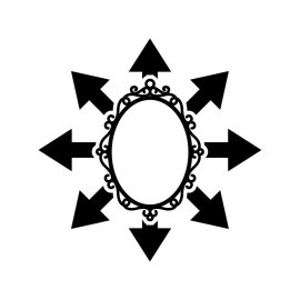 Ornamental Frame PNG Black Vintage Oval Frame Vector
