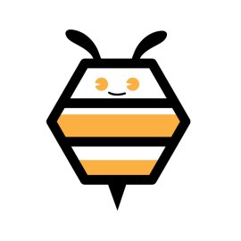 Cute Bee PNG Bee Hive Heagon Shape Bee Design Vector