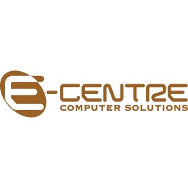 E Centre Computer Solutions Logo Vector | Modern IT Service Branding 