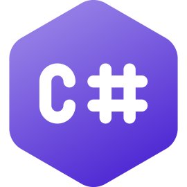 Modern C Sharp emblem|Minimalist C# programming language icon
