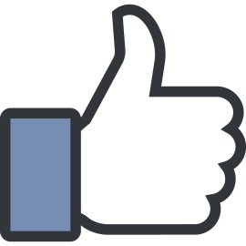 Facebook Like Hand Logo Vector Png | Facebook Thumbs Up Icon 