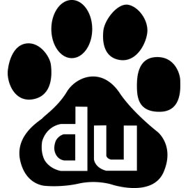 Baidu Paw Print Emblem | Modern Chinese Tech Icon 