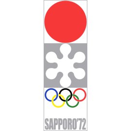 Sapporo 1972 Winter Olympics Logo Vector PNG | Sapporo '72 Official Emblem 