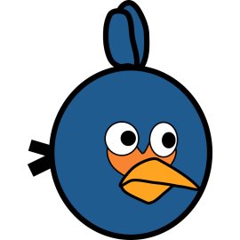 Caivet Logo Vector Png | Playful Blue Bird Emblem 