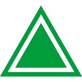 Danish Technological Institute Logo Vector PNG | Modern green triangular emblem 