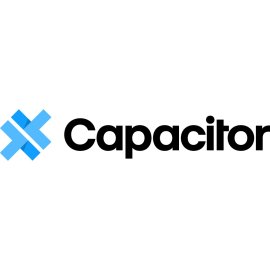 Capacitor Logo Vector PNG | Modern Crossed-Bar Symbol 