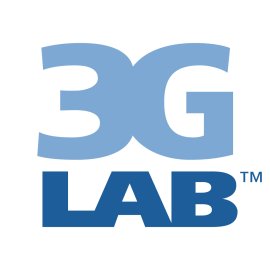 3G LAB logo vector PNG | Bold blue technology wordmark 