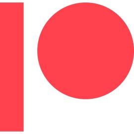 Patreon Logo Vector PNG | Minimalist creator platform emblem 