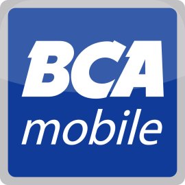 BCA mobile official app icon | BCA mobile banking blue square logo 