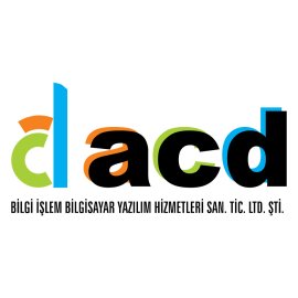 Acd San Tic Ltd Sti Logo Vector Png | Colorful ACD wordmark identity 