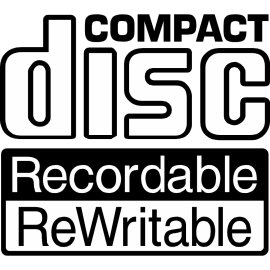 Cd Recordable Rewritable Logo Vector Png | Compact Disc Rewritable emblem 