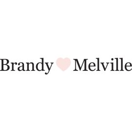 Brandy Melville Heart Logo | Minimalist Fashion Wordmark 