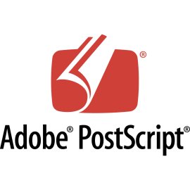 Adobe PostScript logo vector|Adobe PostScript page description language emblem