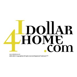 1dollar4home.com Logo Vector PNG | Bold Real-Estate Savings Emblem 