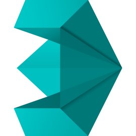 3ds Max Logo Vector PNG | Polygonal teal 3D emblem 