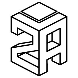 Advent Office geometric monogram logo vector | Advent Office isometric 2A emblem 