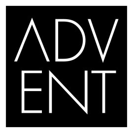 Advent Software Logo Vector PNG | Minimalist wordmark in monochrome 