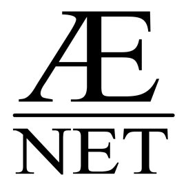 AE Net Logo Vector PNG | Minimalist Monogram AE Net Emblem 