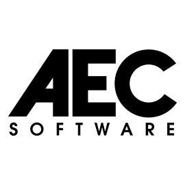 AEC Software Logo Vector PNG | Bold AEC Wordmark Emblem 